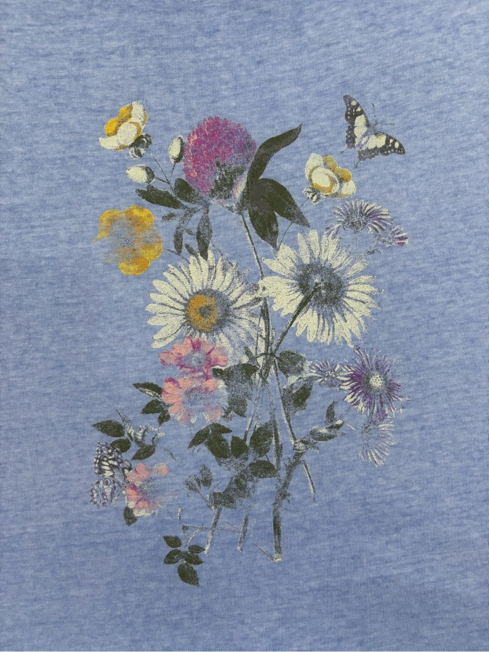 Lucky Brand Blue Floral Graphic Tee - Picture 2 of 8
